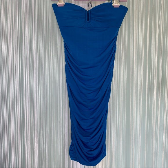 Seduction Strapless Slinky Ruched Party Dress NWOT Size XS - Picture 13 of 16